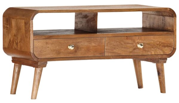 Tömör mangófa TV-szekrény 90 x 35 x 47 cm