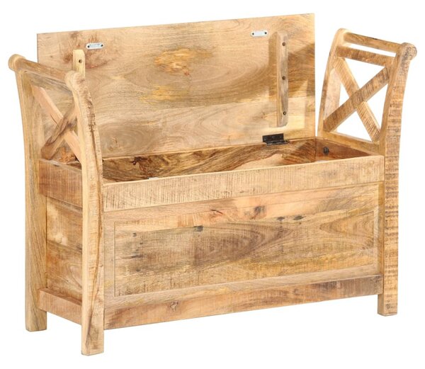 Tömör mangófa előszobai pad 103 x 33 x 72 cm
