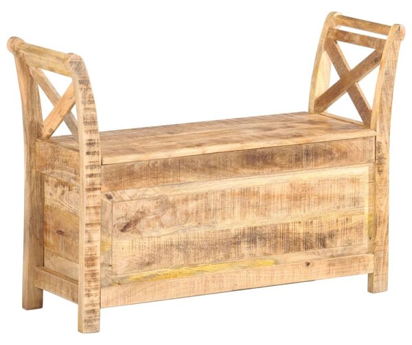 Tömör mangófa előszobai pad 103 x 33 x 72 cm