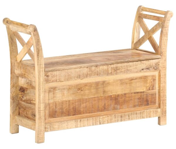 Tömör mangófa előszobai pad 103 x 33 x 72 cm