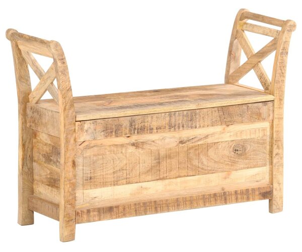 Tömör mangófa előszobai pad 103 x 33 x 72 cm