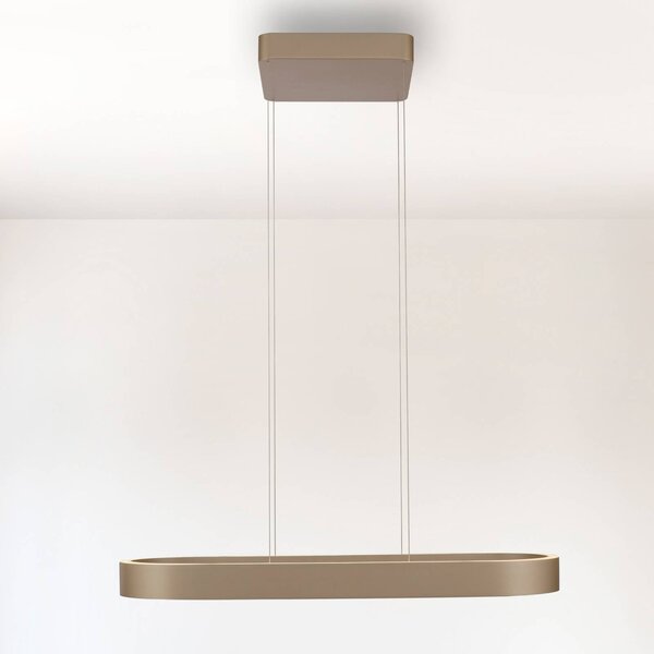 Paul Neuhaus LED lógó világítás Q-Stretto, bronz, 86,8 cm, dimmelhető, Bronz / antik sárgaréz, Nappali / Étkező, fém, Modern