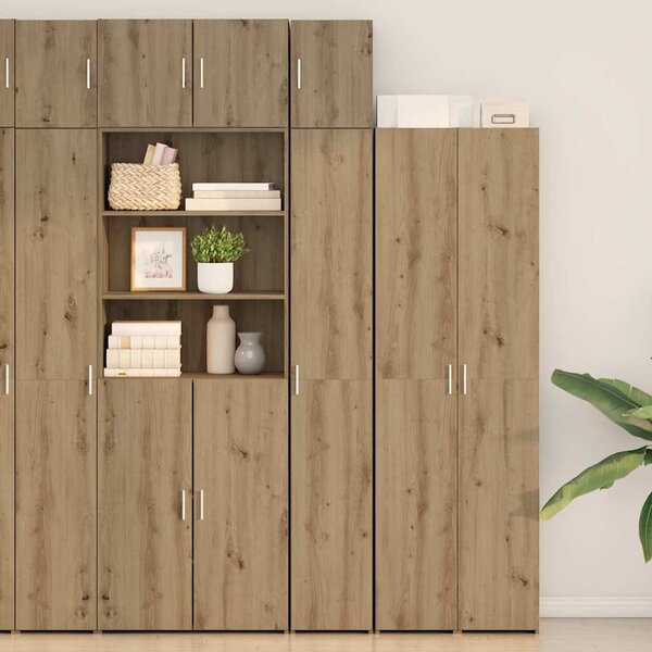 Karcsú tárolószekrény kézműves tölgy 30 x 42.5 x 225 cm Faanyag