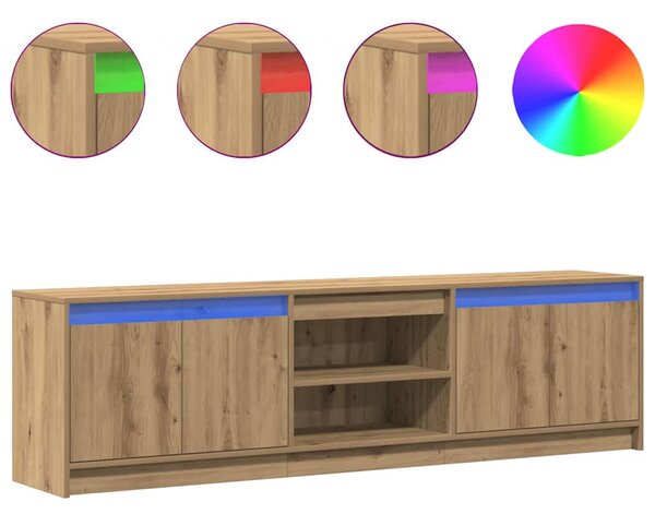 TV egységek 2 pcs Barna 180 x 34 x 50 cm Faanyag