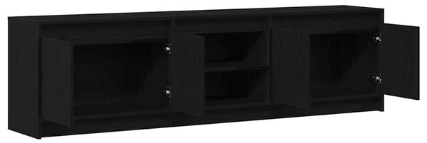 TV egységek 2 pcs Fekete 180 x 34 x 50 cm Faanyag
