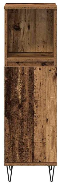Fürdőszoba bútor szett 3 db Öreg fa 30 x 30 x 180 cm Szerelt Fa