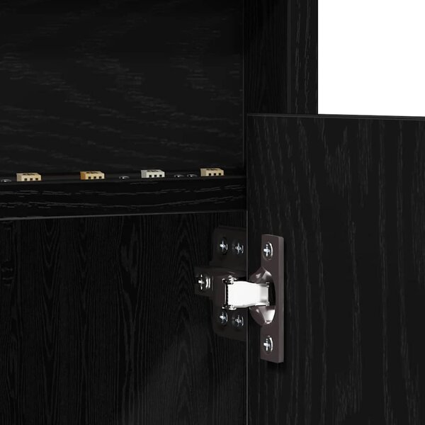 TV egységek 2 pcs Fekete 180 x 34 x 50 cm Faanyag