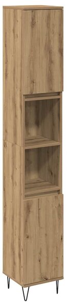 Fürdőszoba bútor szett polcokkal 3 pcs Artisan tölgy Faanyag