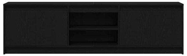 TV egységek 2 pcs Fekete 180 x 34 x 50 cm Faanyag