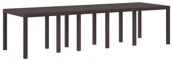 Kert étkező szett 13 db Barna Rattan