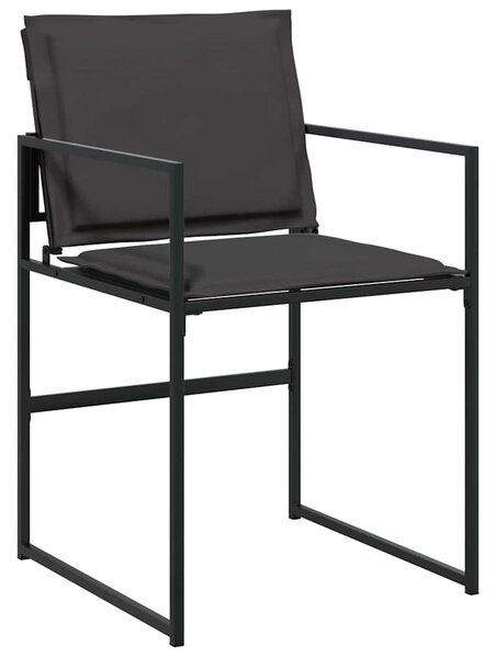 Kert étkező szett 5 pcs Fekete 160 x 80 x 73 cm