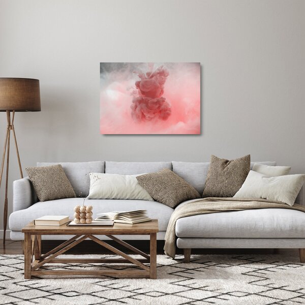 A vörös füst képe (üvegen) (70x50 cm)