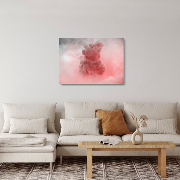 A vörös füst képe (üvegen) (70x50 cm)