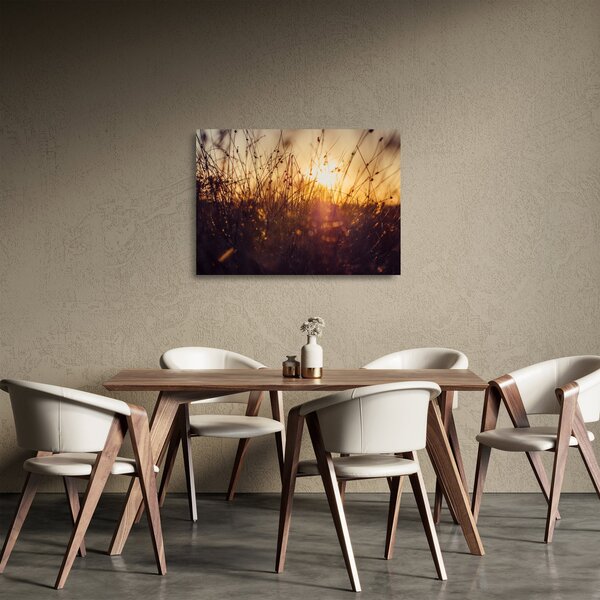 A mező képe naplementekor (üvegen) (70x50 cm)