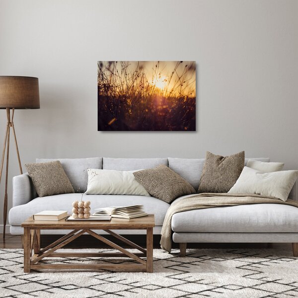 A mező képe naplementekor (üvegen) (70x50 cm)