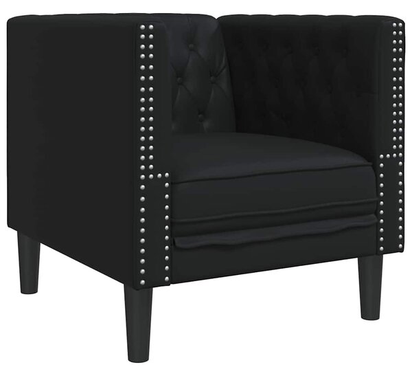 Kanapé Fekete 74,5 x 71 x 70,5 cm PVC