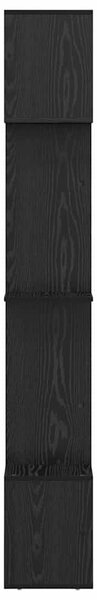 Könyvespolc Musta tammi 92 x 29 x 188 cm Faanyag