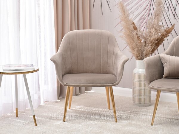 Fotel Osmol F (bézs + fekete)
