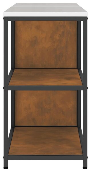 Konyhai Tároló Készlet polcokkal 2 pcs Rozsdás 180 x 50 x 92 cm