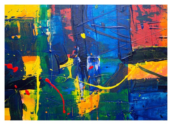 Kép - Absztrakció (üvegen) (70x50 cm)