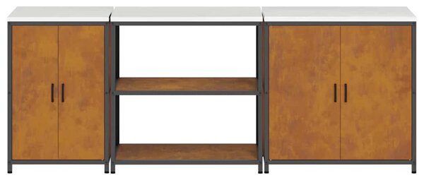 Konyhai Tároló Készlet HATTEM 3 pcs Rozsdás Acél