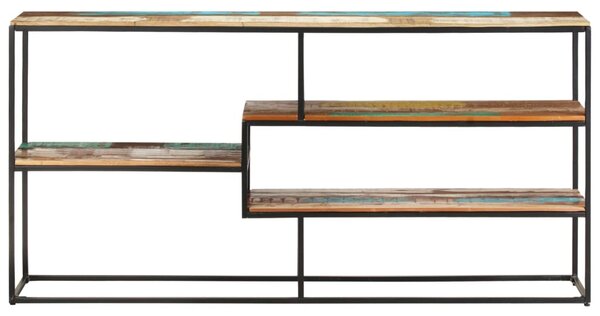 Tömör újrahasznosított fa tálalószekrény 150 x 30 x 75 cm