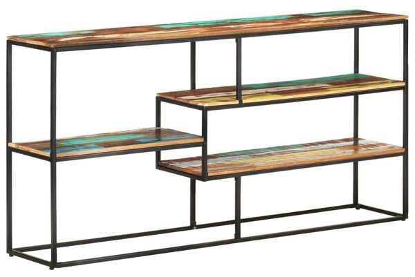 Tömör újrahasznosított fa tálalószekrény 150 x 30 x 75 cm