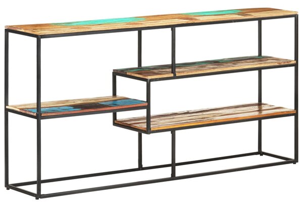 Tömör újrahasznosított fa tálalószekrény 150 x 30 x 75 cm