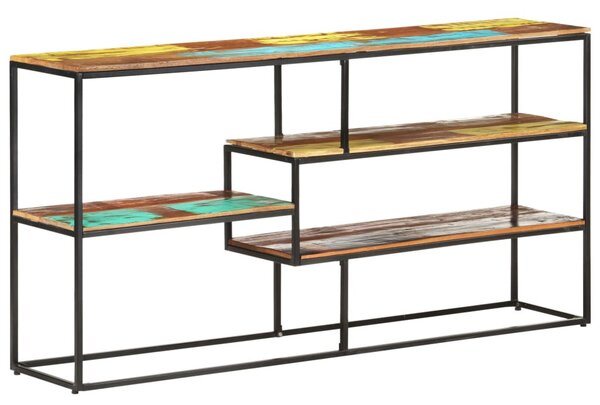 Tömör újrahasznosított fa tálalószekrény 150 x 30 x 75 cm