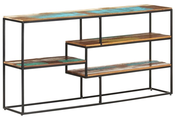 Tömör újrahasznosított fa tálalószekrény 150 x 30 x 75 cm