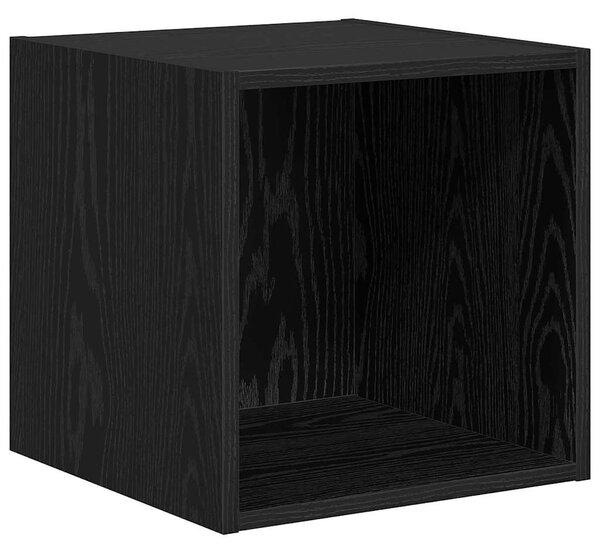 TV Szekrény Szett 2 pcs Musta tammi 37 x 37 x 142.5 cm Faanyag