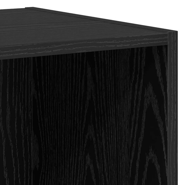 TV Szekrény Szett 2 pcs Musta tammi 37 x 37 x 142.5 cm Faanyag
