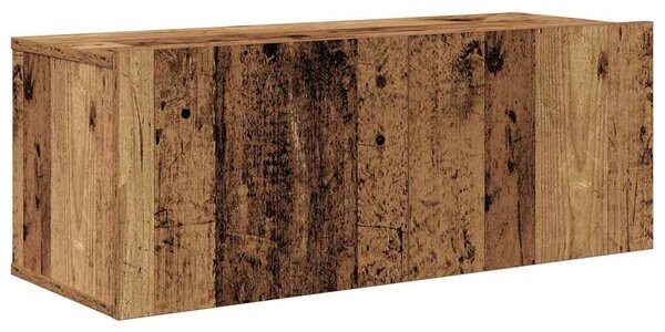 TV szekrény garnitúra 4 pcs Régi fa 30.5 x 30 x 90 cm Faanyag
