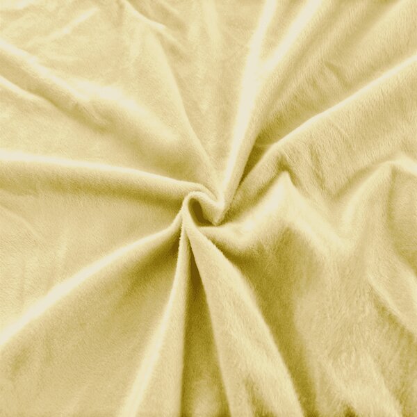 Mikroplüss lepedő SOFT 180x200 cm sárga