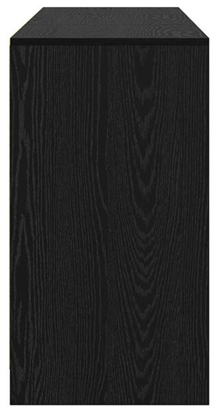 Széf 3 pcs Musta tammi 70 x 41 x 75 cm Faanyag