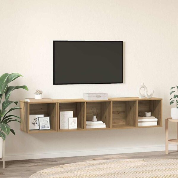 TV Szekrény Szett 2 pcs Artisan tölgy Faanyag