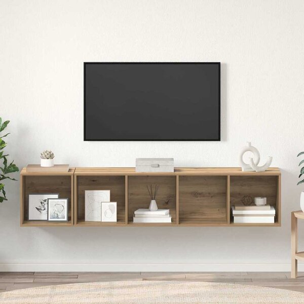 TV Szekrény Szett 2 pcs Artisan tölgy Faanyag