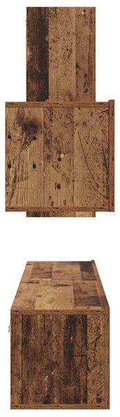 TV szekrény garnitúra 4 pcs Régi fa 30.5 x 30 x 90 cm Faanyag