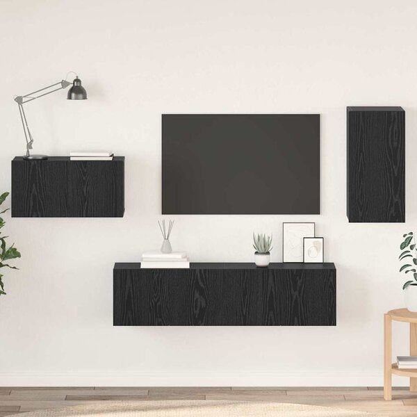 TV szekrény garnitúra 4 pcs Musta tammi 30.5 x 30 x 60 cm