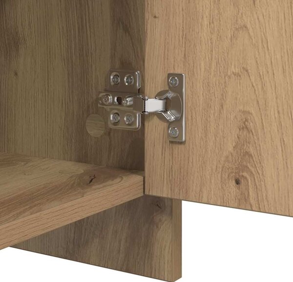 Oldalszekrények 2 pcs kézműves tölgy 70 x 41 x 75 cm Faanyag