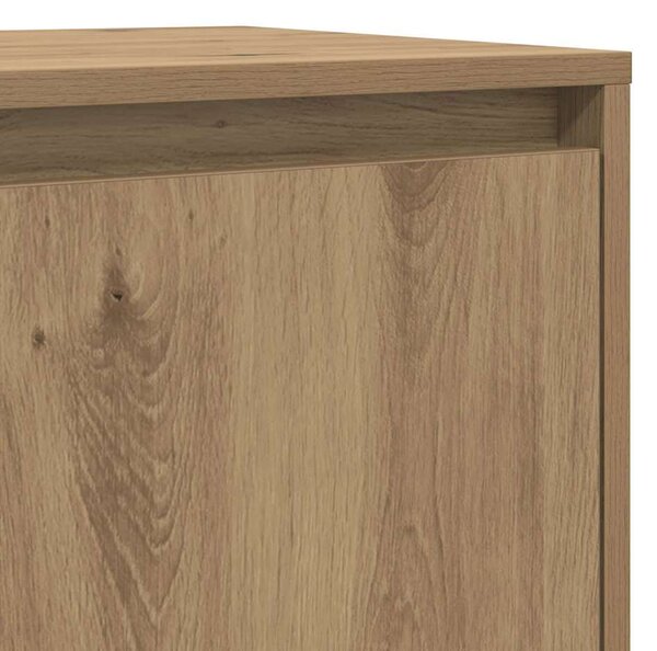 Oldalszekrények 2 pcs kézműves tölgy 70 x 41 x 75 cm Faanyag