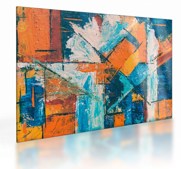 Kép - Absztrakció (üvegen) (70x50 cm)