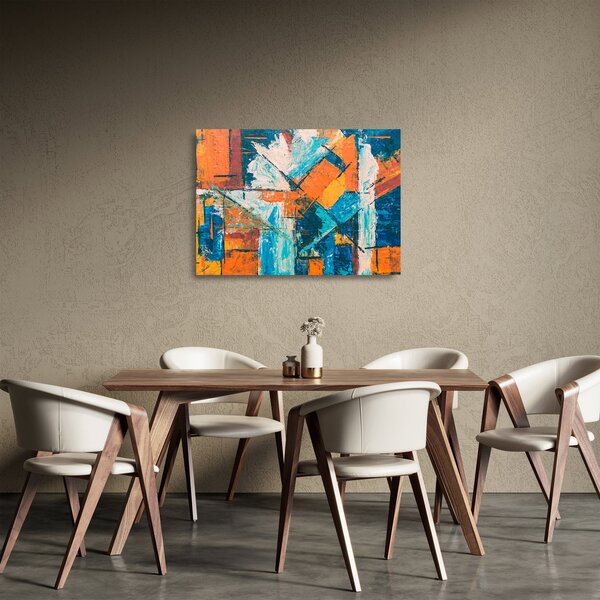 Kép - Absztrakció (üvegen) (70x50 cm)