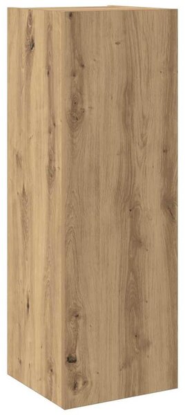 TV egységek Falra szerelhető 4 pcs Artisan tölgy Faanyag
