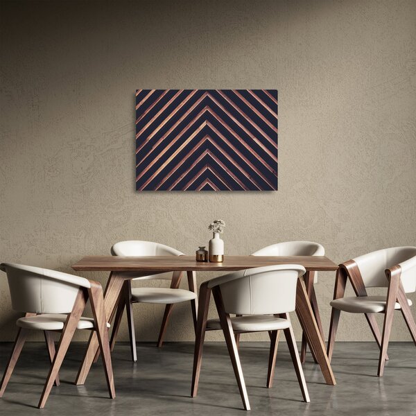 Egy fa motívum képe fekete alapon (üvegen) (70x50 cm)