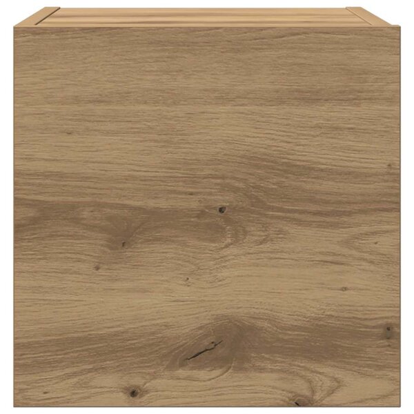 TV egységek Falra szerelhető 4 pcs Artisan tölgy Faanyag