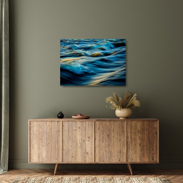 Kép - Hullámok (üvegen) (70x50 cm)