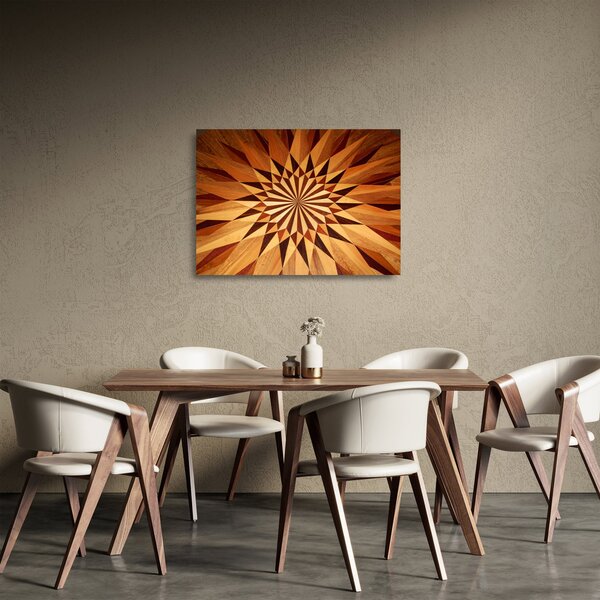 Kép - Fa kollázs (üvegen) (70x50 cm)