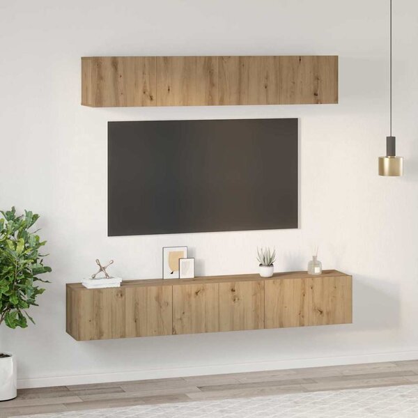 TV szekrény garnitúra 5 db Artisan tölgy Szerelt Fa