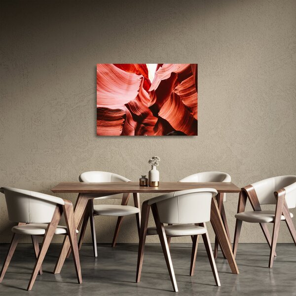 A vörös sziklák képe (üvegen) (70x50 cm)